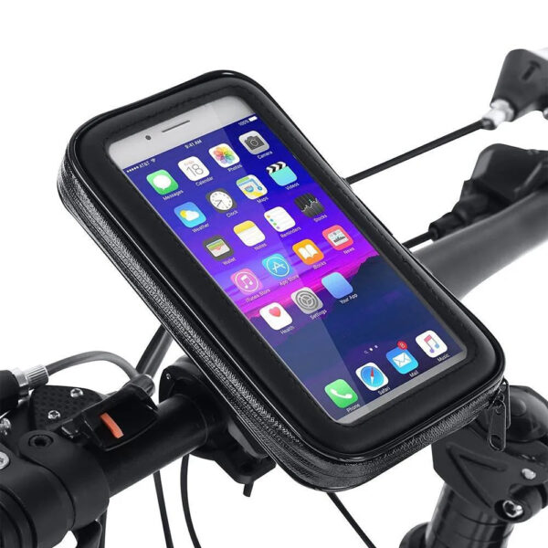 Vibe Geeks Waterproof Bike Handlebar Mobile Phone Holder for 6.3-inch Mobile Phones